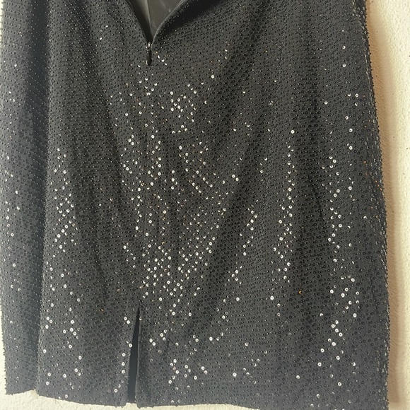 Vintage Kay Unger silk beaded mini skirt size 10 - Picture 5 of 6